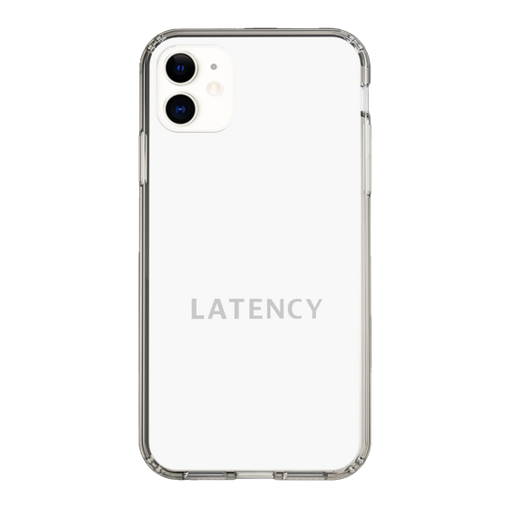 スリムプロテクションケース［ LATENCY - Logotype - White ］