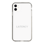 スリムプロテクションケース［ LATENCY - Logotype - White ］