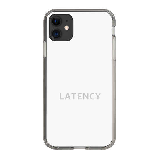 スリムプロテクションケース［ LATENCY - Logotype - White ］