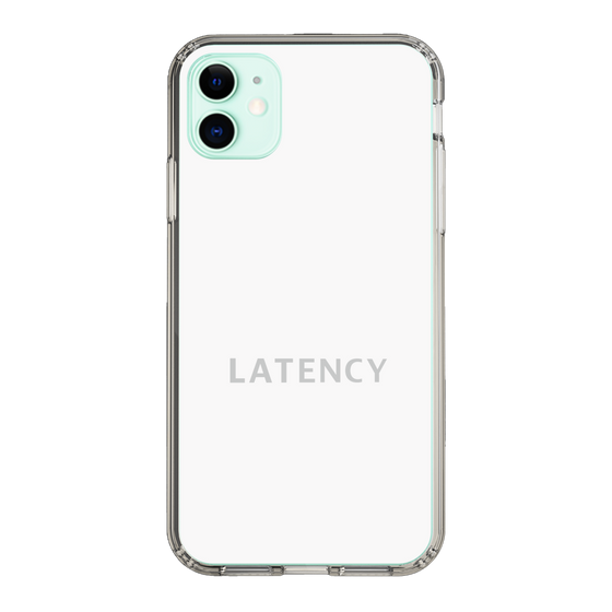 スリムプロテクションケース［ LATENCY - Logotype - White ］