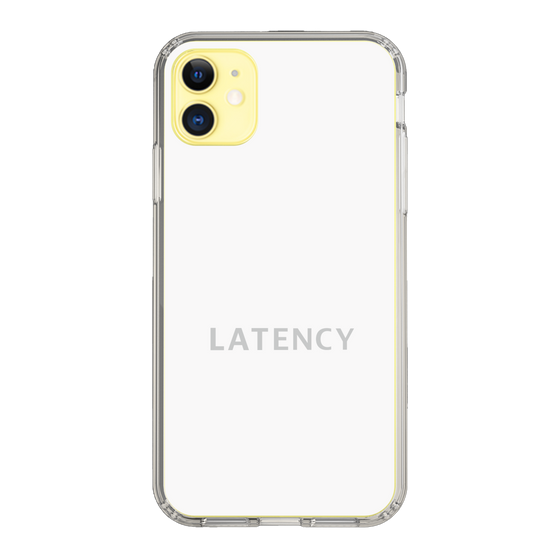 スリムプロテクションケース［ LATENCY - Logotype - White ］