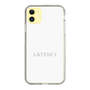 スリムプロテクションケース［ LATENCY - Logotype - White ］