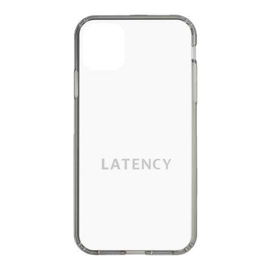 スリムプロテクションケース［ LATENCY - Logotype - White ］