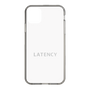 スリムプロテクションケース［ LATENCY - Logotype - White ］