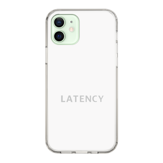 スリムプロテクションケース［ LATENCY - Logotype - White ］