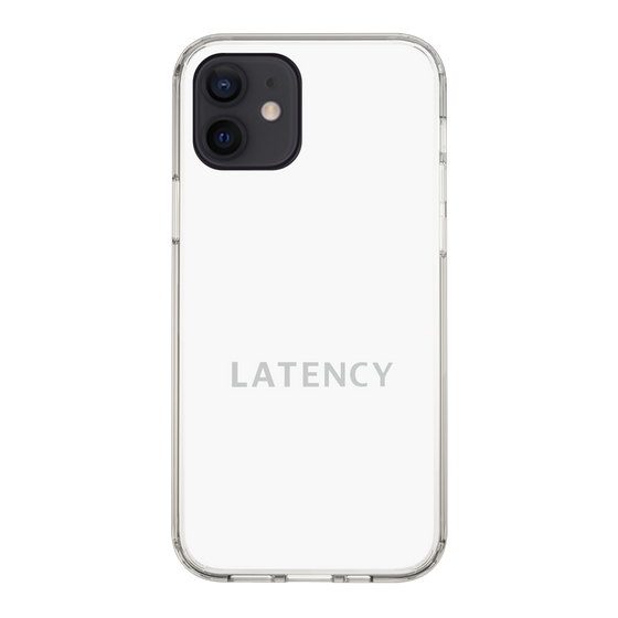 スリムプロテクションケース［ LATENCY - Logotype - White ］