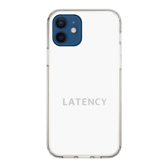 スリムプロテクションケース［ LATENCY - Logotype - White ］