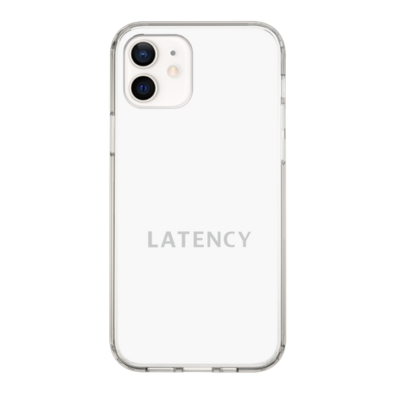 スリムプロテクションケース［ LATENCY - Logotype - White ］