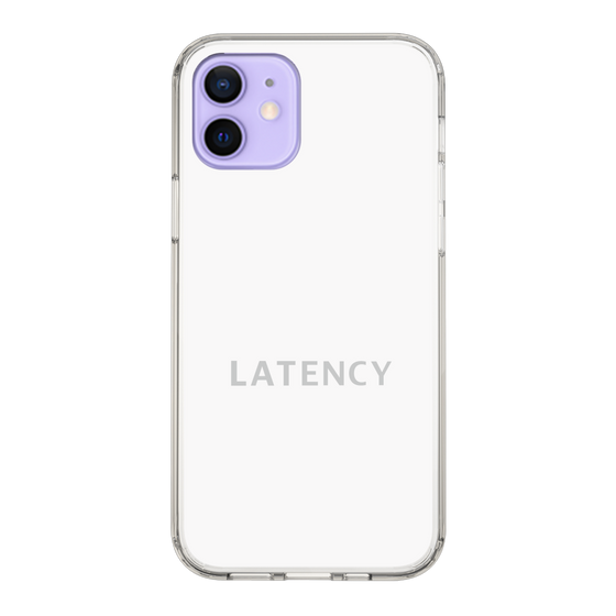 スリムプロテクションケース［ LATENCY - Logotype - White ］