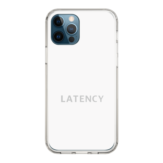 スリムプロテクションケース［ LATENCY - Logotype - White ］