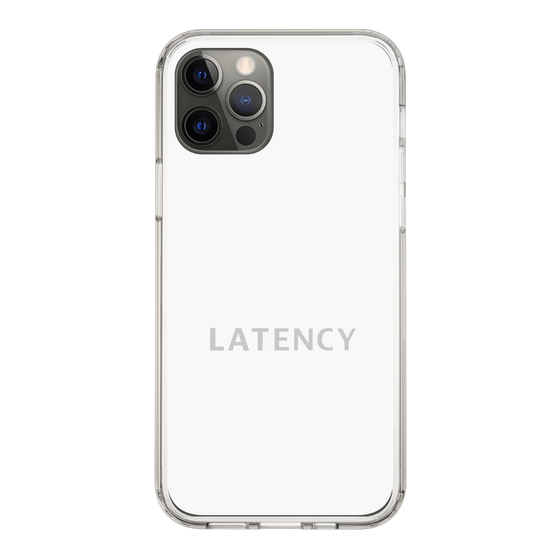 スリムプロテクションケース［ LATENCY - Logotype - White ］