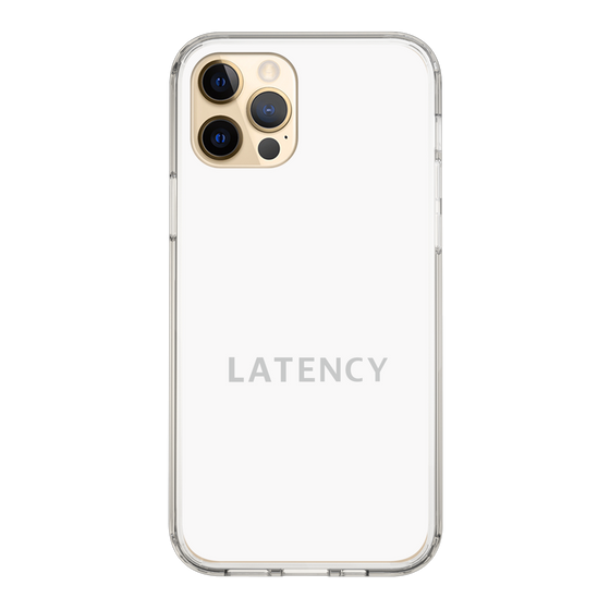 スリムプロテクションケース［ LATENCY - Logotype - White ］