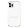 スリムプロテクションケース［ LATENCY - Logotype - White ］