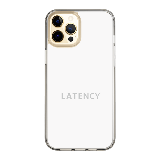 スリムプロテクションケース［ LATENCY - Logotype - White ］