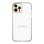 スリムプロテクションケース［ LATENCY - Logotype - White ］