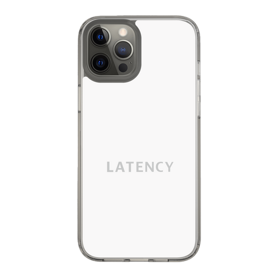 スリムプロテクションケース［ LATENCY - Logotype - White ］
