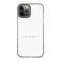 スリムプロテクションケース［ LATENCY - Logotype - White ］