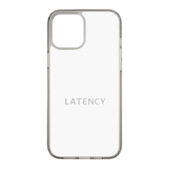 スリムプロテクションケース［ LATENCY - Logotype - White ］