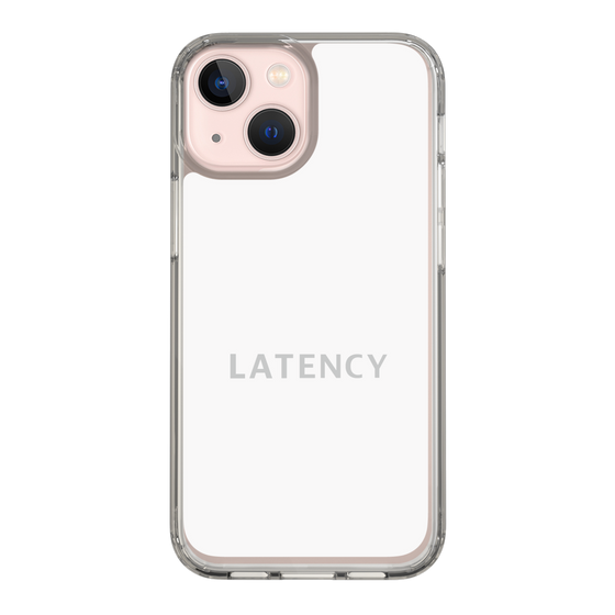 スリムプロテクションケース［ LATENCY - Logotype - White ］