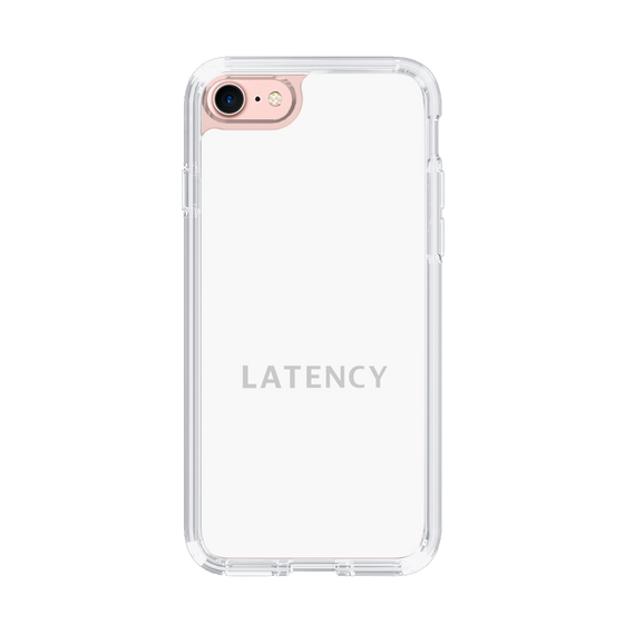 スリムプロテクションケース［ LATENCY - Logotype - White ］
