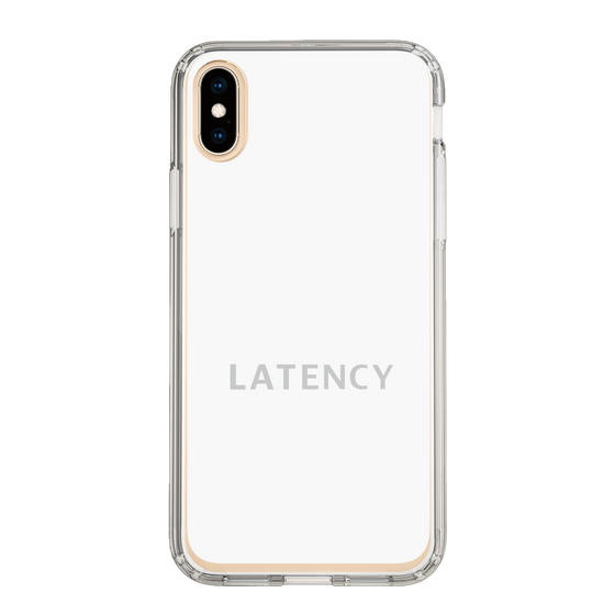 スリムプロテクションケース［ LATENCY - Logotype - White ］