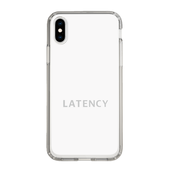 スリムプロテクションケース［ LATENCY - Logotype - White ］
