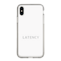 スリムプロテクションケース［ LATENCY - Logotype - White ］