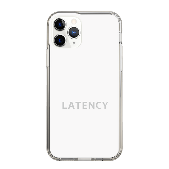 スリムプロテクションケース［ LATENCY - Logotype - White ］