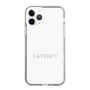 スリムプロテクションケース［ LATENCY - Logotype - White ］