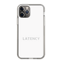 スリムプロテクションケース［ LATENCY - Logotype - White ］