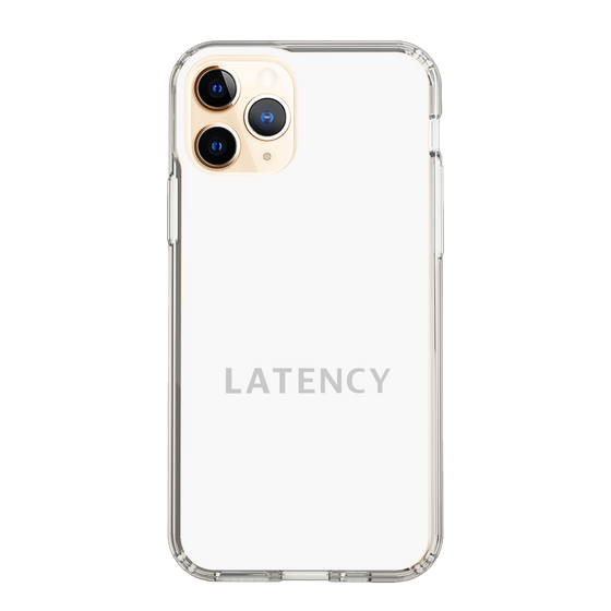 スリムプロテクションケース［ LATENCY - Logotype - White ］