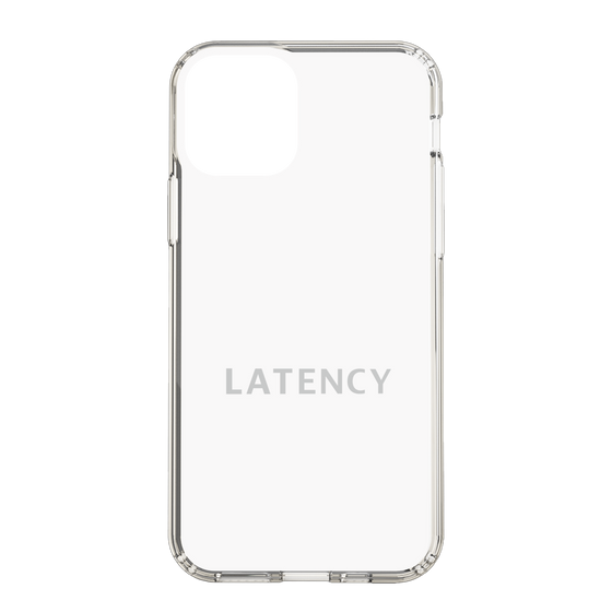 スリムプロテクションケース［ LATENCY - Logotype - White ］