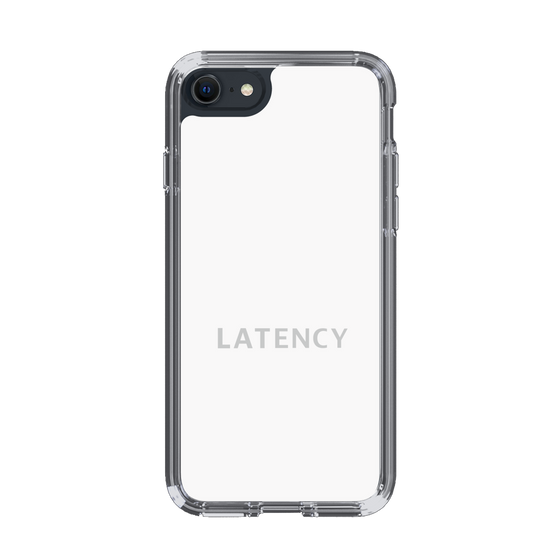 スリムプロテクションケース［ LATENCY - Logotype - White ］