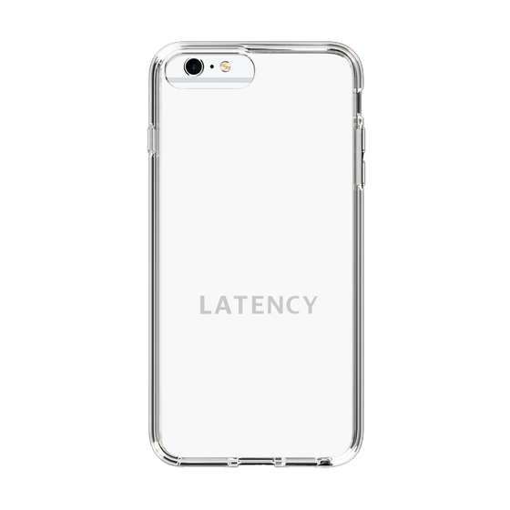 スリムプロテクションケース［ LATENCY - Logotype - White ］