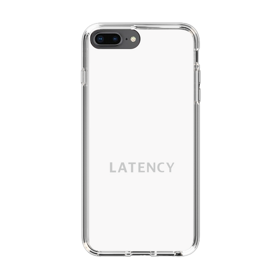 スリムプロテクションケース［ LATENCY - Logotype - White ］