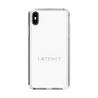 スリムプロテクションケース［ LATENCY - Logotype - White ］