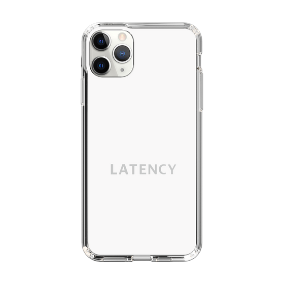 スリムプロテクションケース［ LATENCY - Logotype - White ］