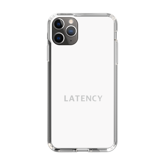 スリムプロテクションケース［ LATENCY - Logotype - White ］