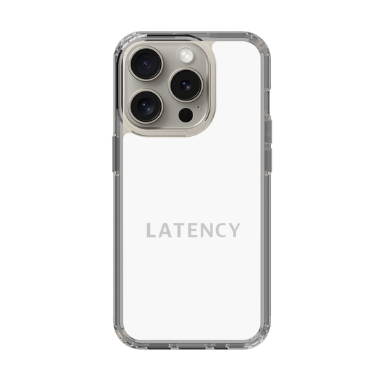 スリムプロテクションケース［ LATENCY - Logotype - White ］