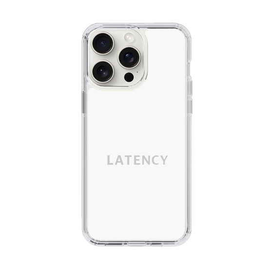 スリムプロテクションケース［ LATENCY - Logotype - White ］