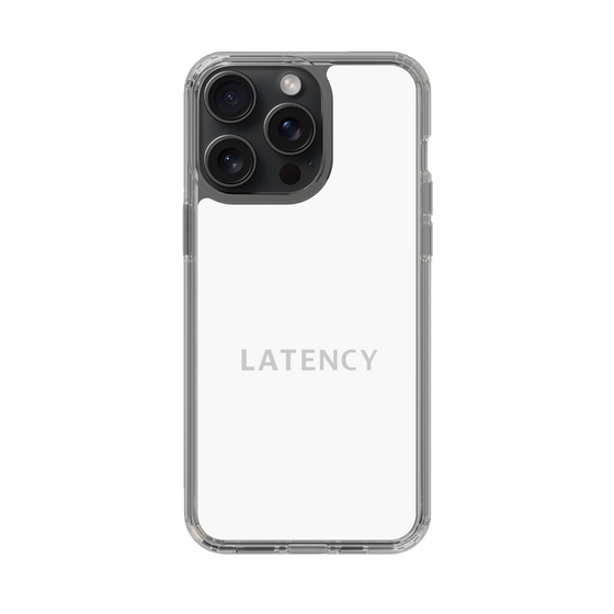 スリムプロテクションケース［ LATENCY - Logotype - White ］