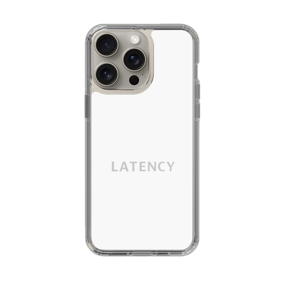 スリムプロテクションケース［ LATENCY - Logotype - White ］