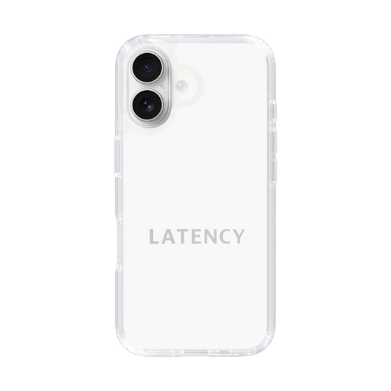 スリムプロテクションケース［ LATENCY - Logotype - White ］