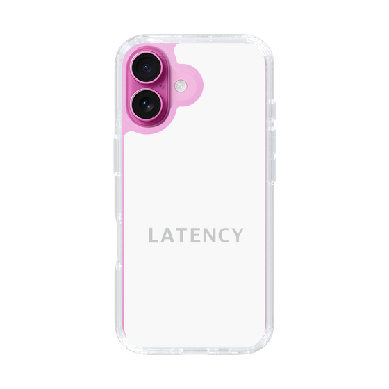 スリムプロテクションケース［ LATENCY - Logotype - White ］