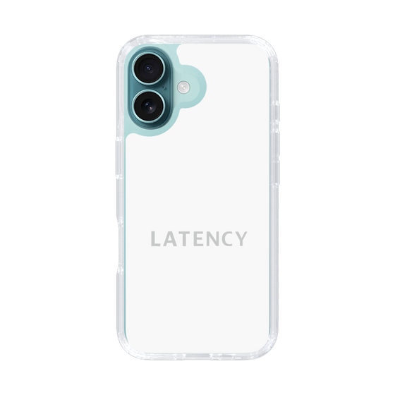 スリムプロテクションケース［ LATENCY - Logotype - White ］