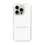 スリムプロテクションケース［ LATENCY - Logotype - White ］