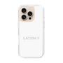スリムプロテクションケース［ LATENCY - Logotype - White ］