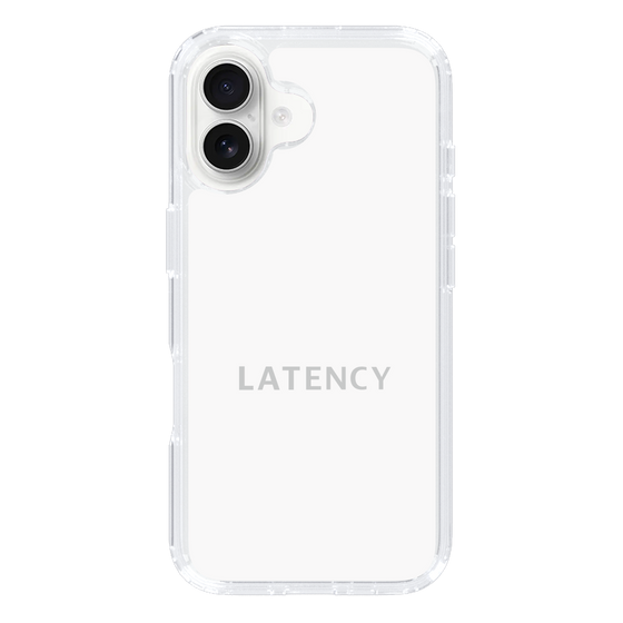 スリムプロテクションケース［ LATENCY - Logotype - White ］