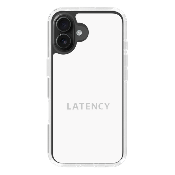 スリムプロテクションケース［ LATENCY - Logotype - White ］