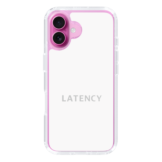 スリムプロテクションケース［ LATENCY - Logotype - White ］